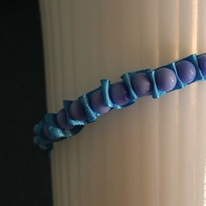 Customizable Bracelet - Ribbon & Glass Beads